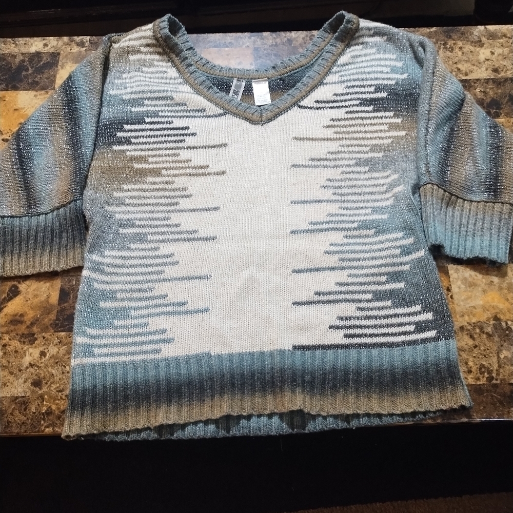 BKE Metallic Accent Sweater